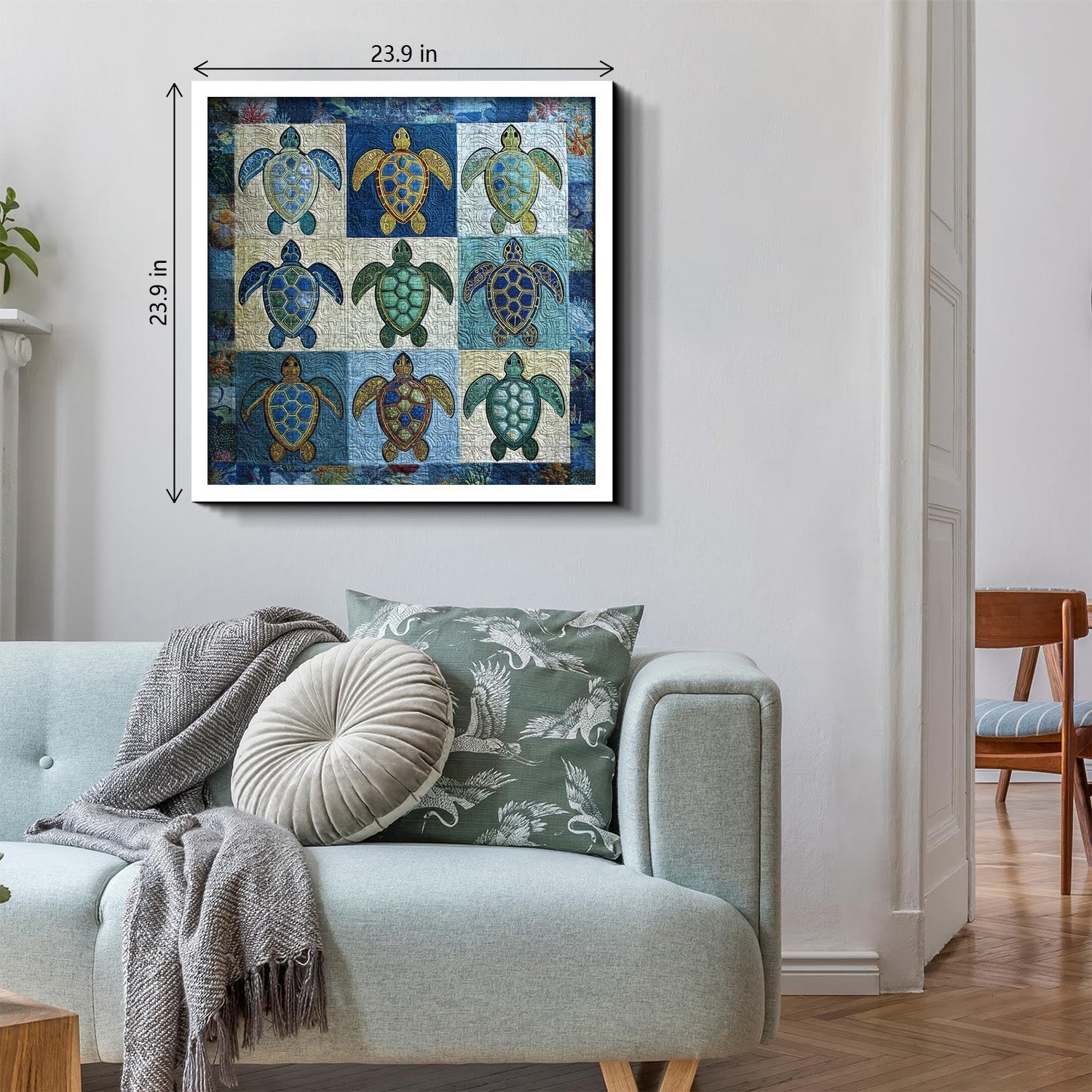 Fabric Turtle Jigsaw Puzzle 1000 Pieces