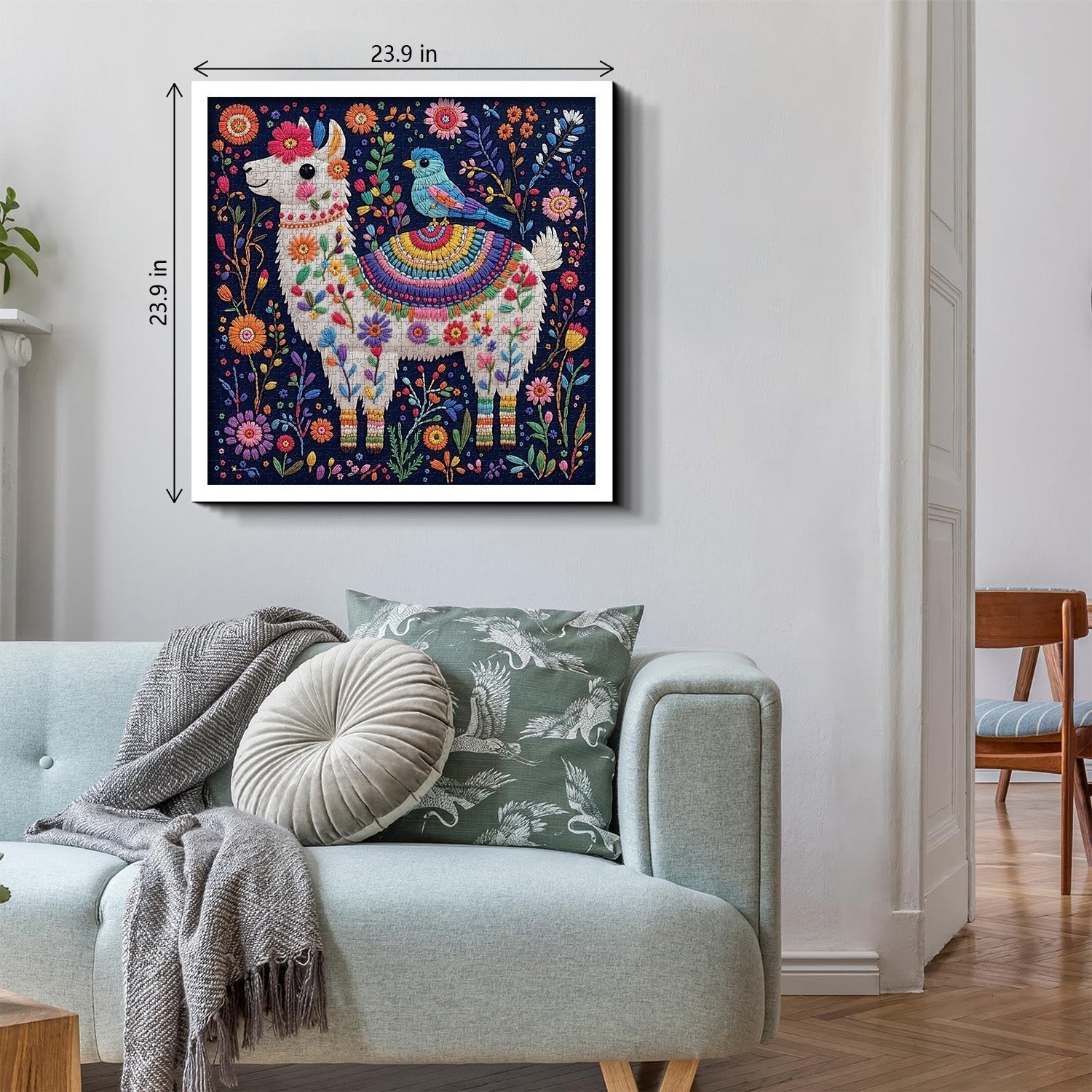 Lama in Bloom Puzzle 1000 Teile