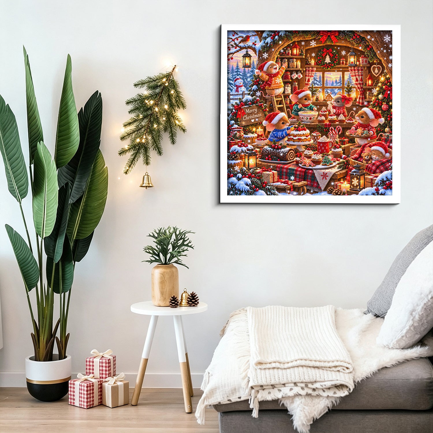 Christmas Mouse Bakery Jigsaw Puzzle 1000 Piece