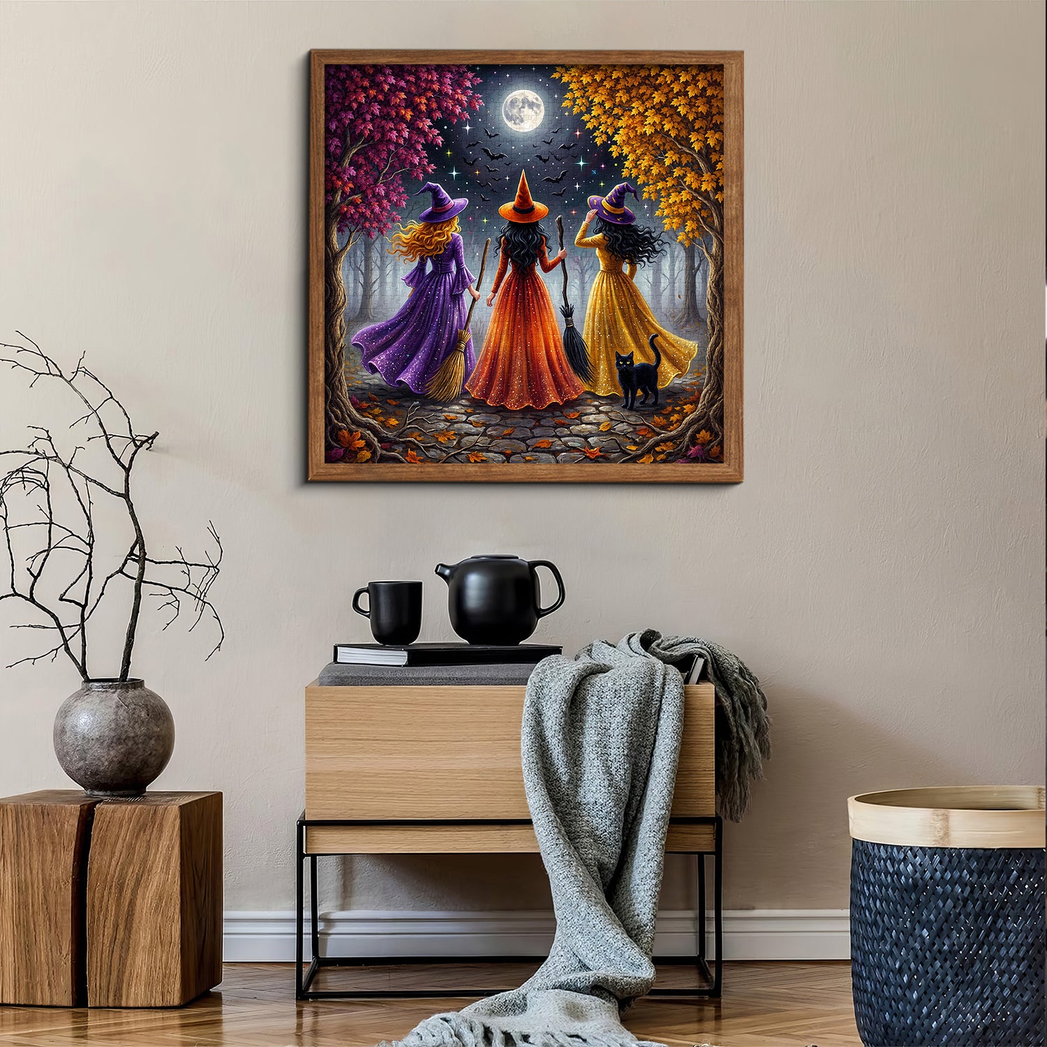 Moonlit Witch Forest Jigsaw Puzzle 1000 Piece