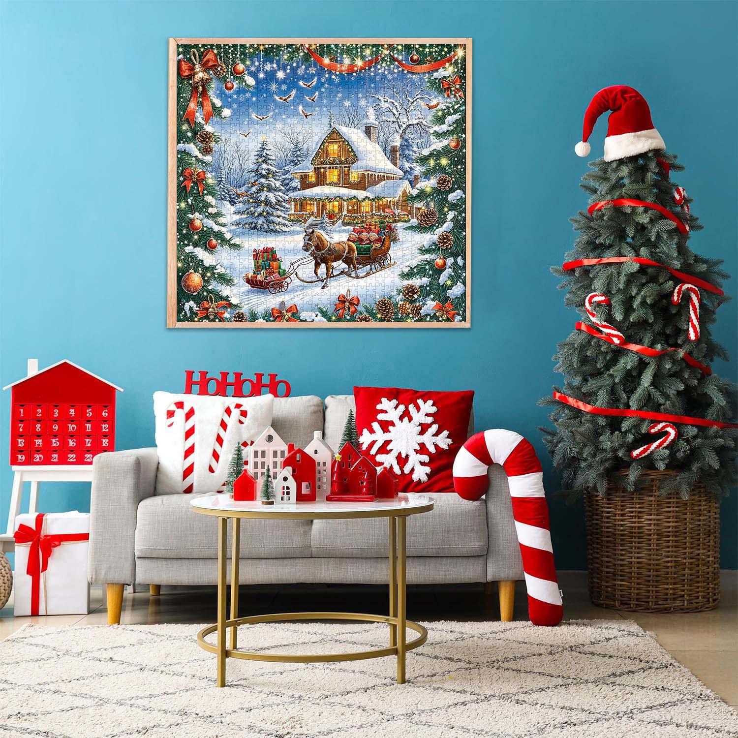 Christmas Sleigh Ride Jigsaw Puzzle 1000 Pieces
