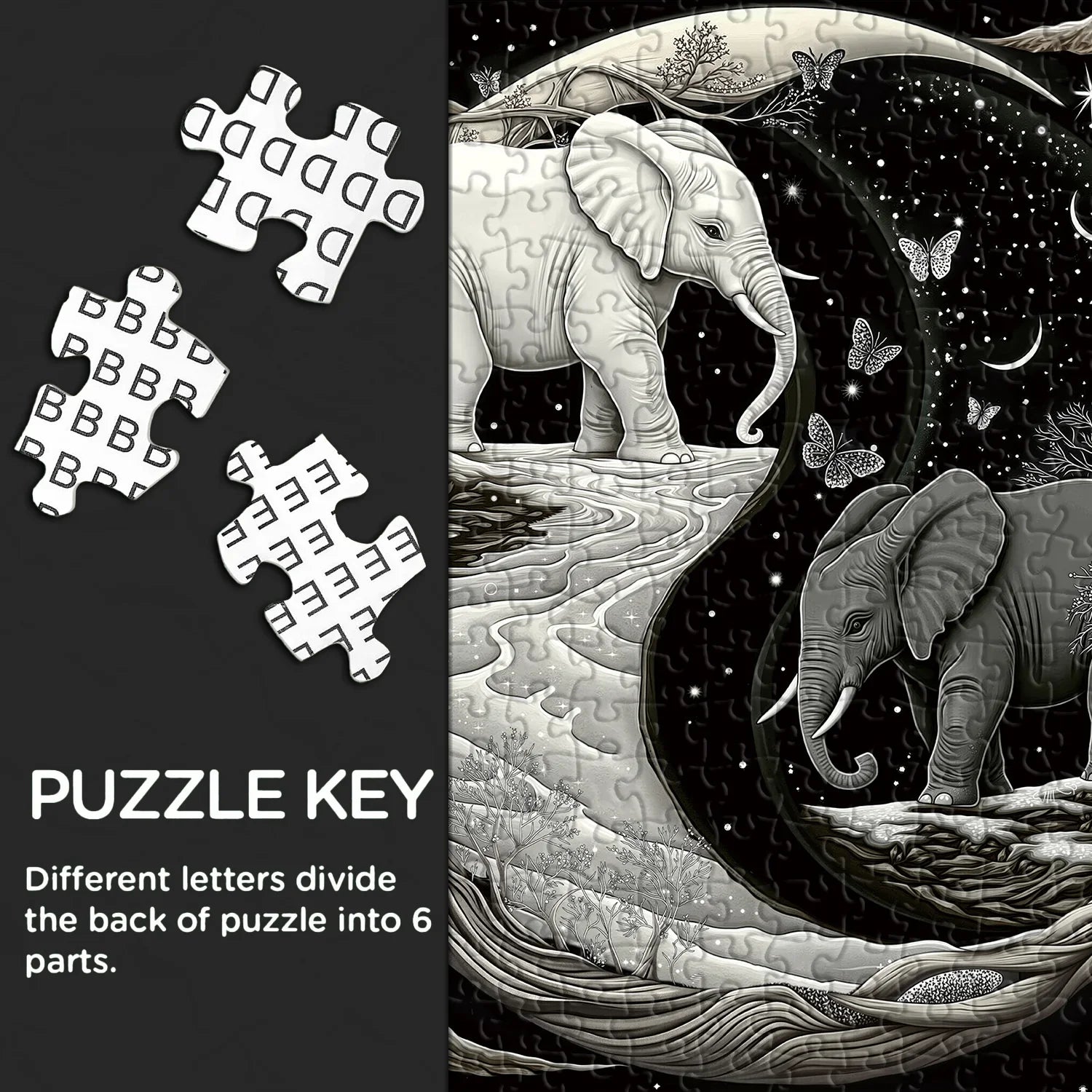 Elephant's Journey Jigsaw Puzzle 1000 Pieces