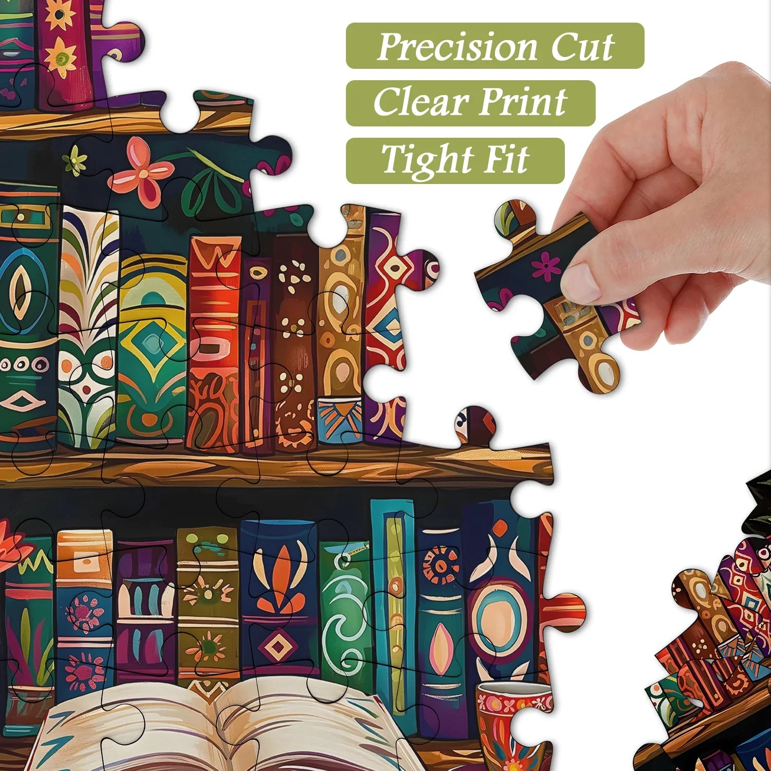 Fantasy Color Bookshelf Jigsaw Puzzle 1000 Pieces