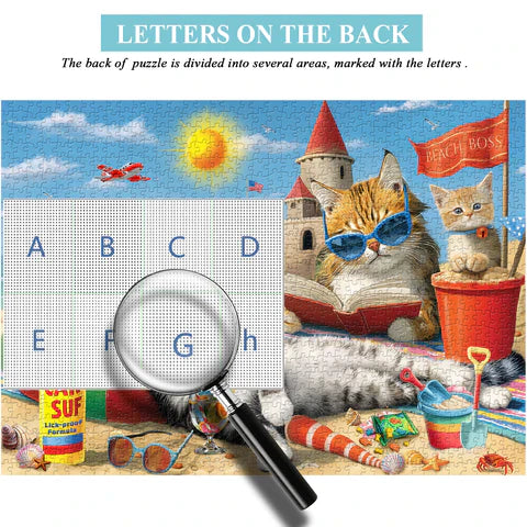 Beach Cat Party Jigsaw Puzzle 1000 Pieces