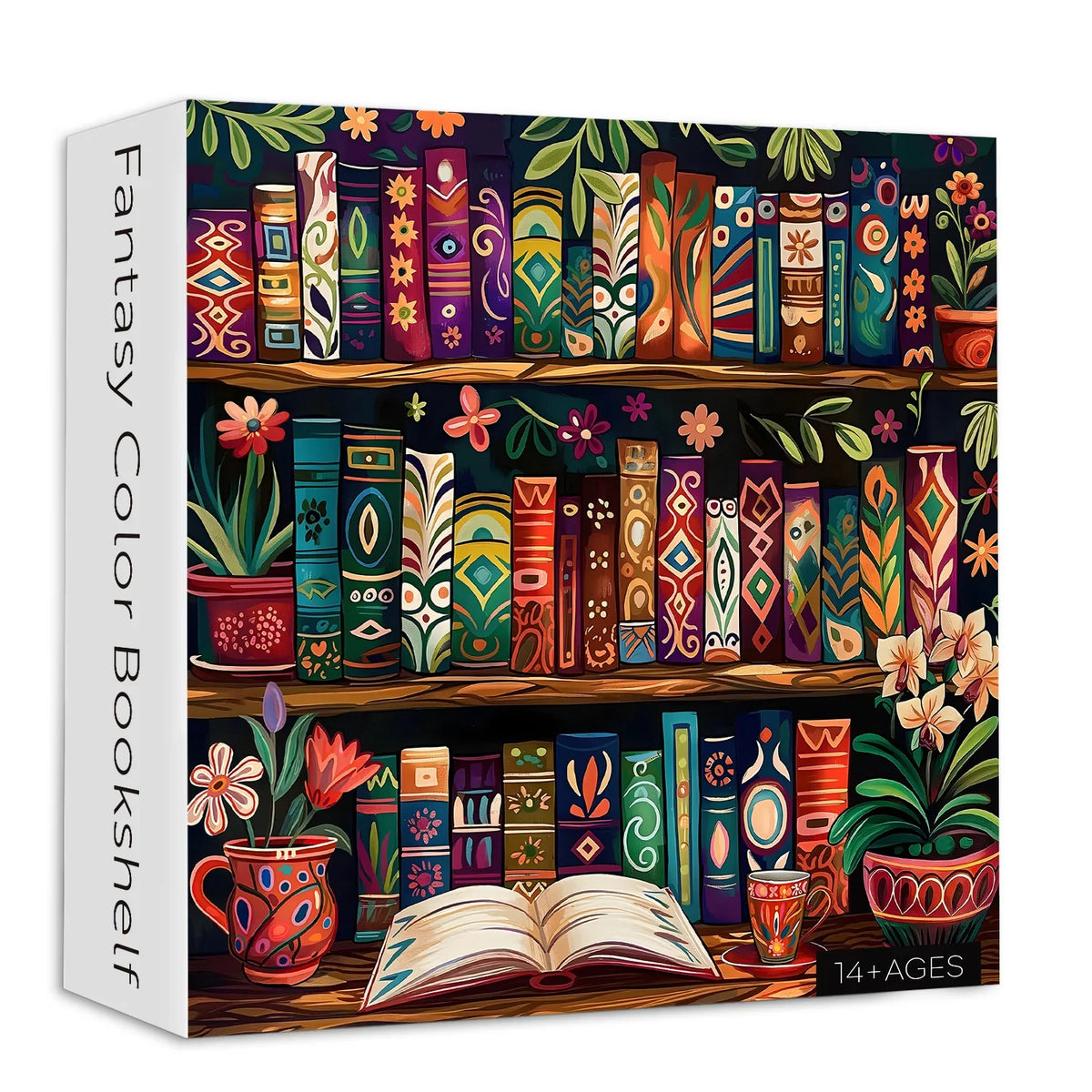 Fantasy Color Bookshelf Jigsaw Puzzle 1000 Pieces